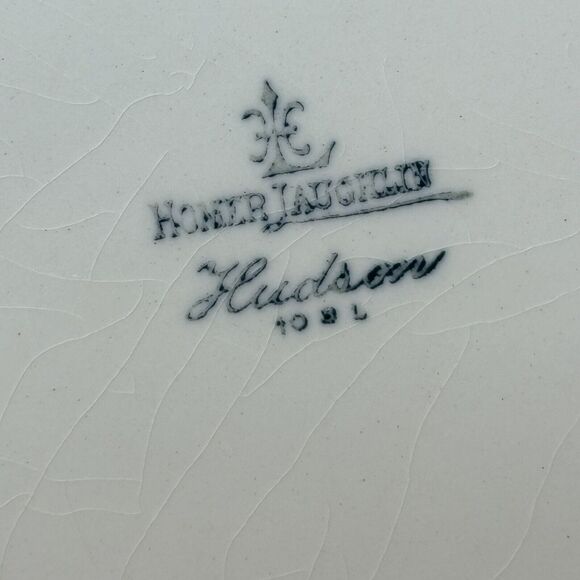 Homer Laughlin Hudson Vintage China Pink Floral Pattern Plate Trinket Dish *READ - Picture 7 of 10